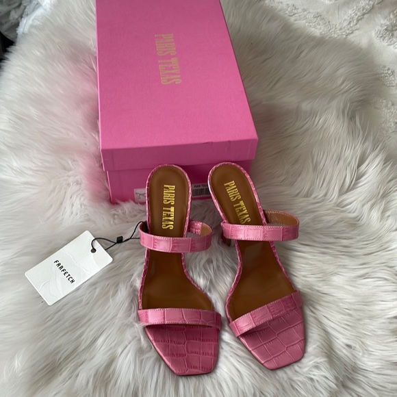 Paris Texas Shoes - ⭐️HP! Paris Texas two strap pink mule